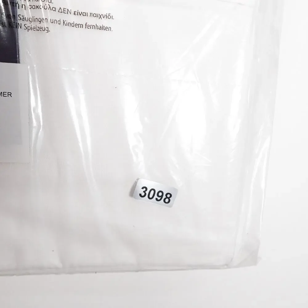 Ralph Lauren Organic Cotton Percale Palmer Twin Flat Sheet White/Polo Navy $125